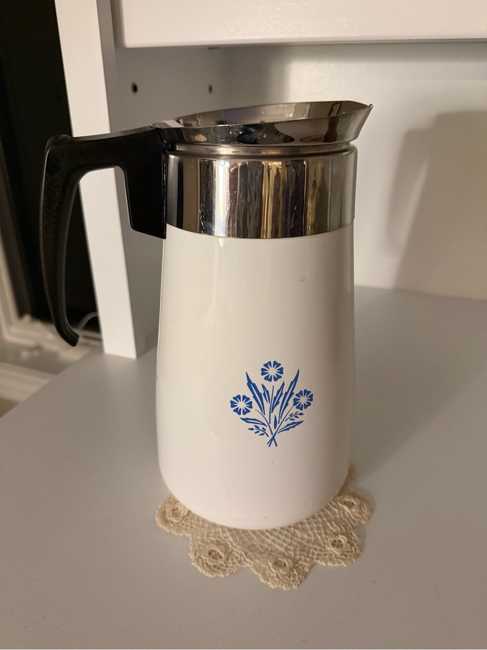 Corningware Blue Cornflower Vintage 9 cup Coffee Pitcher